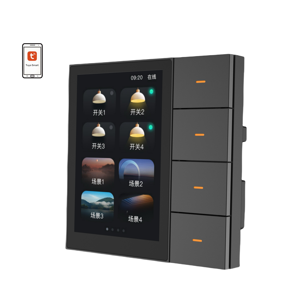 Smart Home Zigbee - 4 Gang Zigbee Smart Life Smart