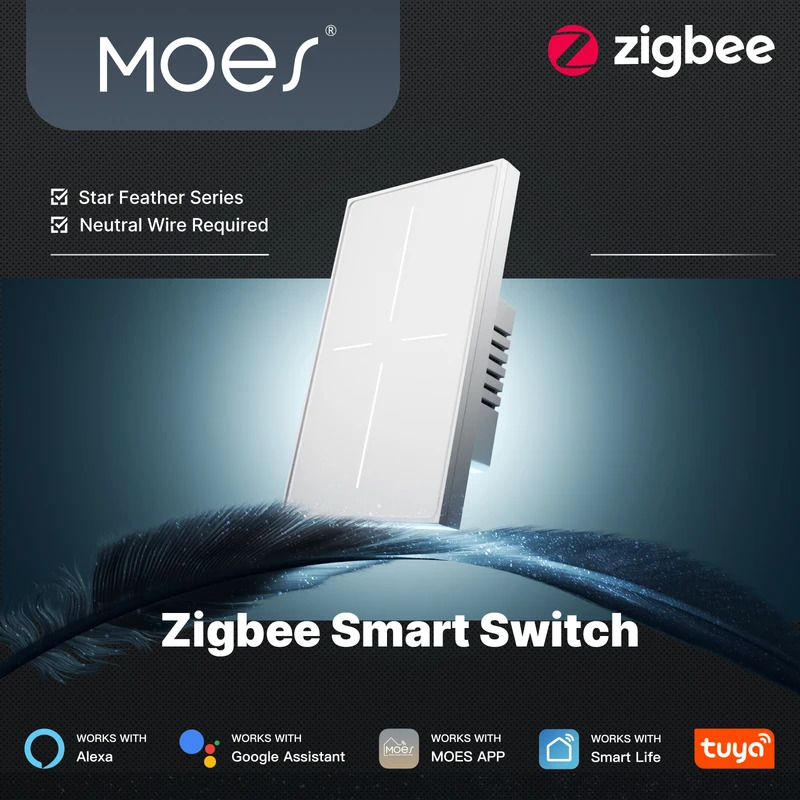 Smart Home Design - MOES ZigBee Smart Touch Switch US,
