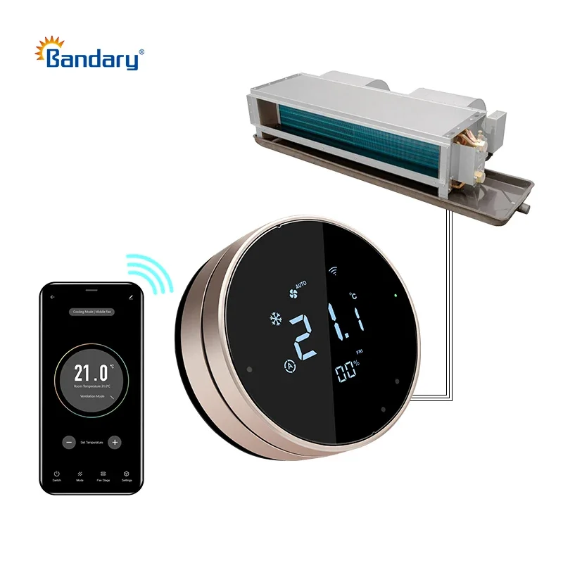 Temperature Sensor - Bandary 2/4pipe 24VAC DC HVAC Thermostat