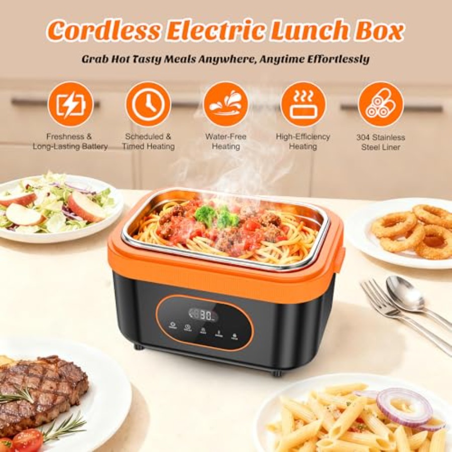 Cordless Heated Lunch Box for  - Smart Home Outdoor ulasan dan harga