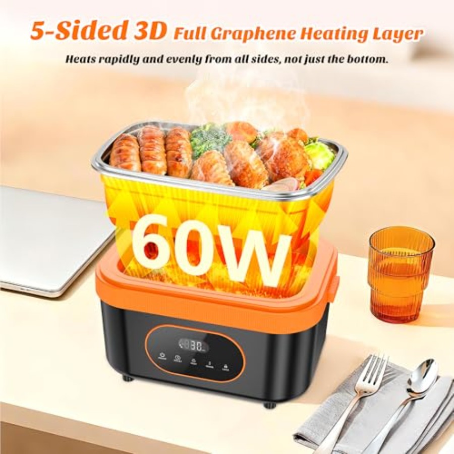 Cordless Heated Lunch Box for  - Smart Home Outdoor ulasan dan harga