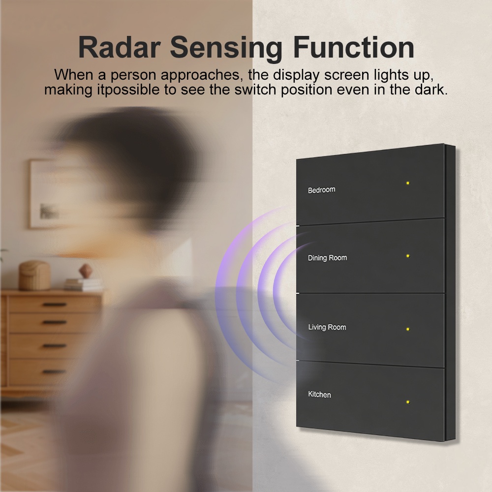 Manhot DIY Name Switch Zigbee  - Smart Home Zigbee ulasan dan harga