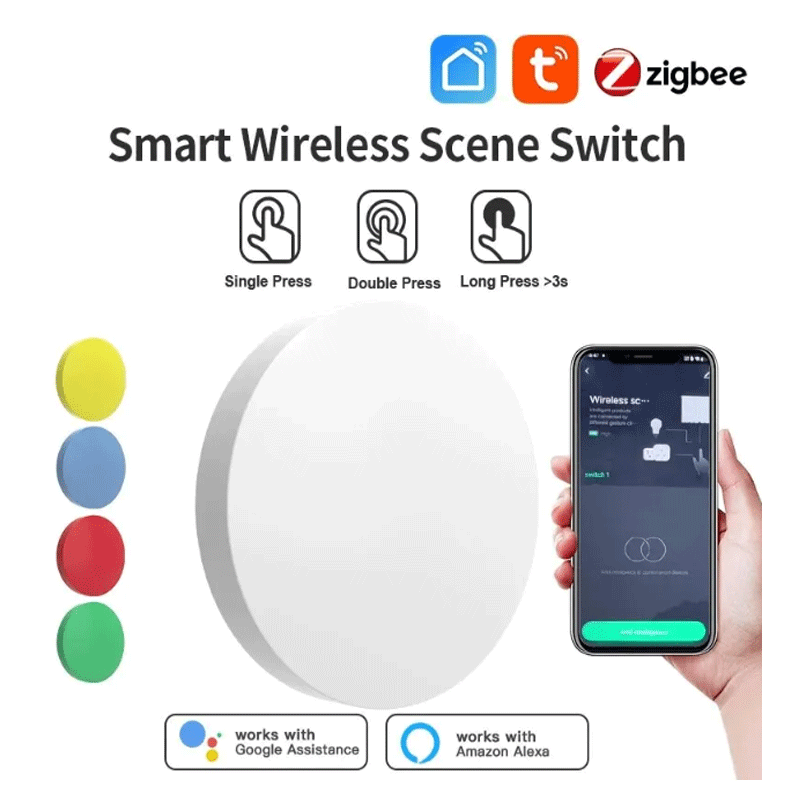 Tuya ZigBee Smart Wireless But - Smart Home Zigbee ulasan dan harga