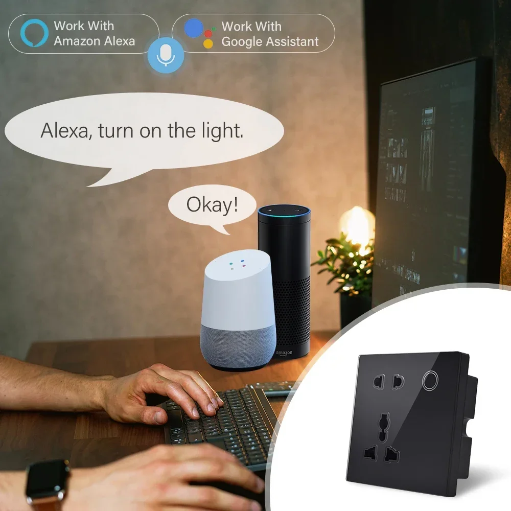 Customized Smart WiFi Wall Soc - Smart Home Design ulasan dan harga