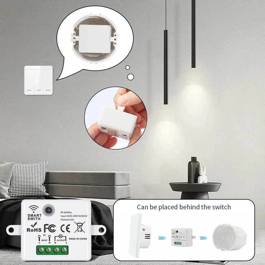 RF 433MHz Wireless Remote Cont - Smart Ir Remote Controller ulasan dan harga