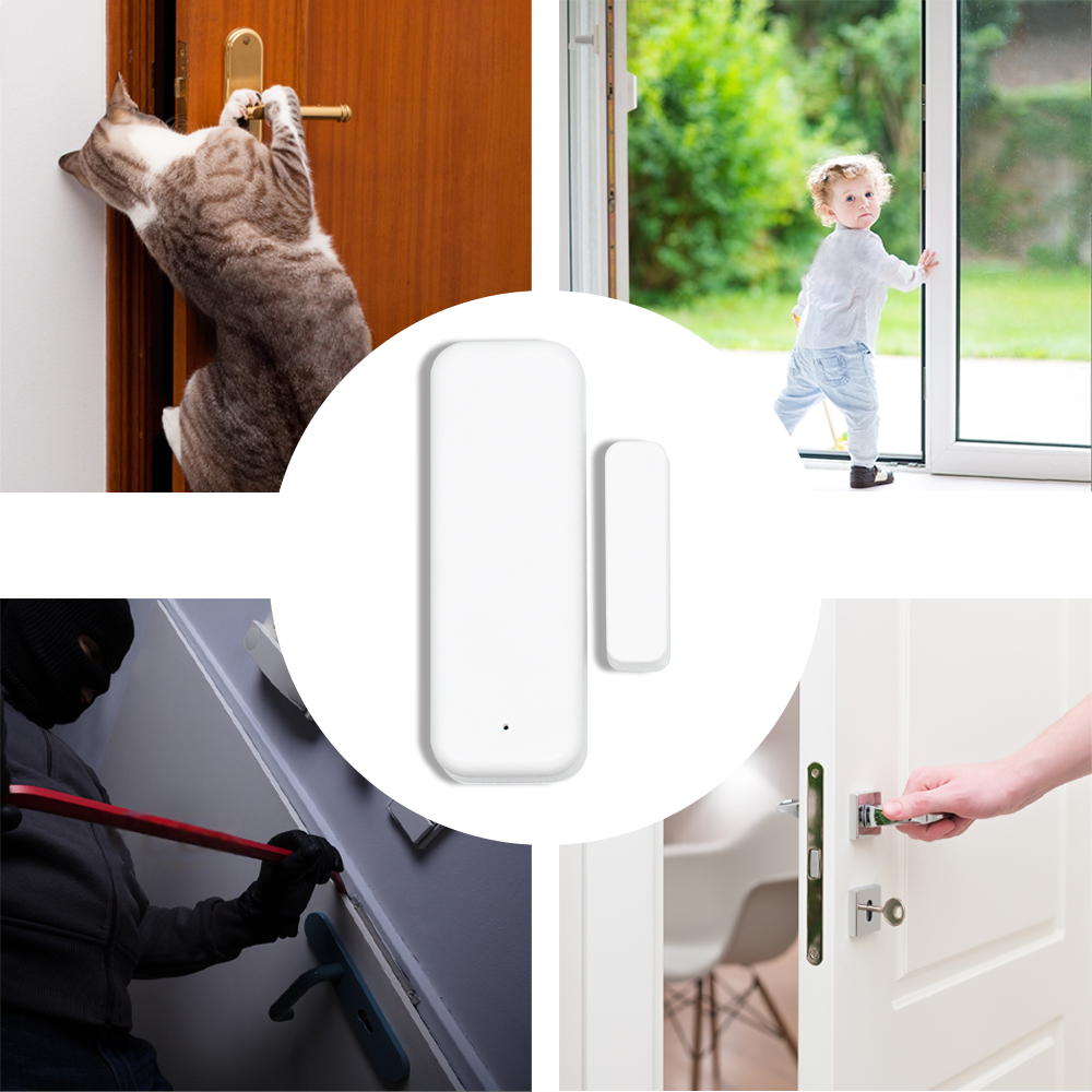 Tuya Smart WiFi Door Sensor Sm - Smart Home Notifications ulasan dan harga