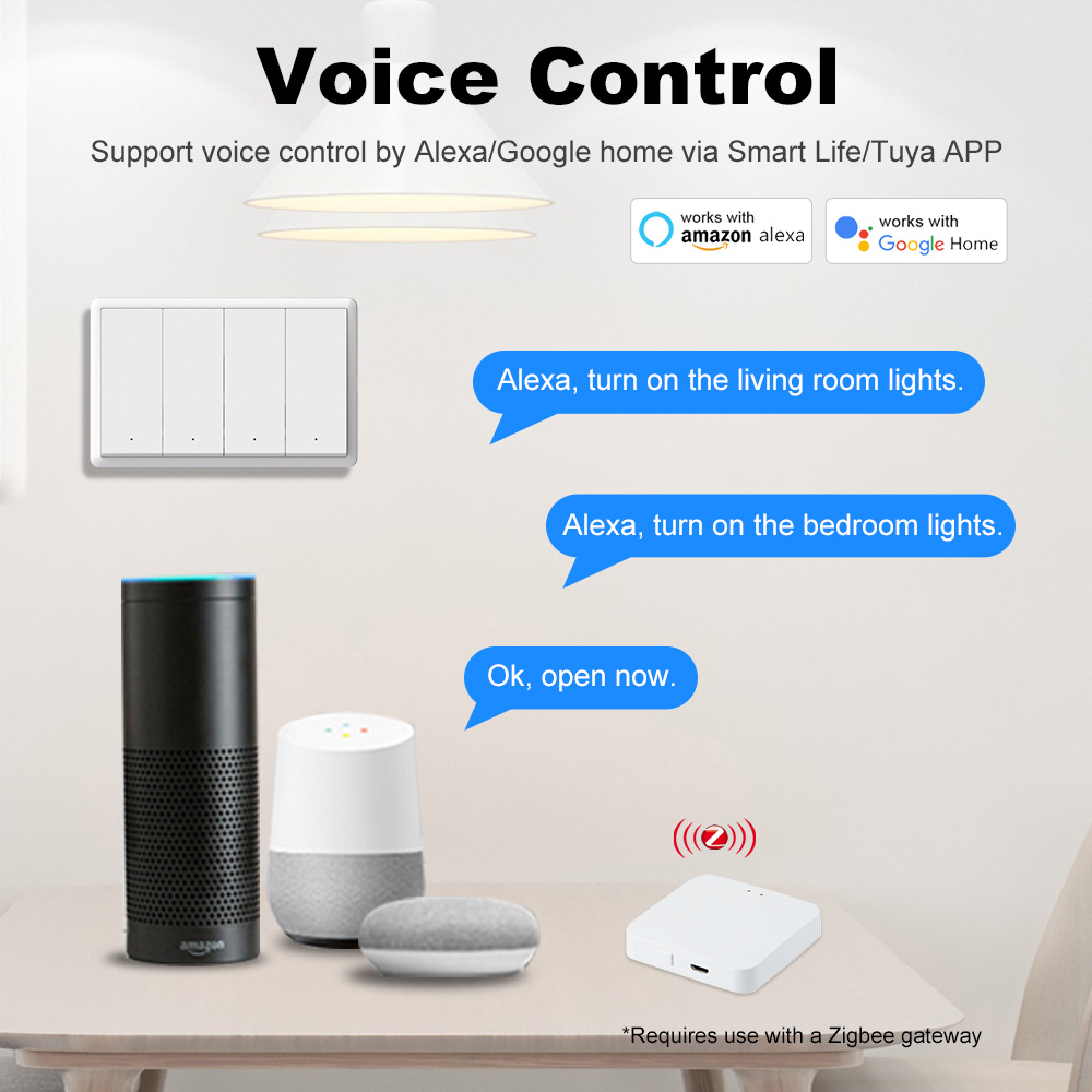 Manhot Smart zigbee Switch No  - Smart Home Zigbee ulasan dan harga