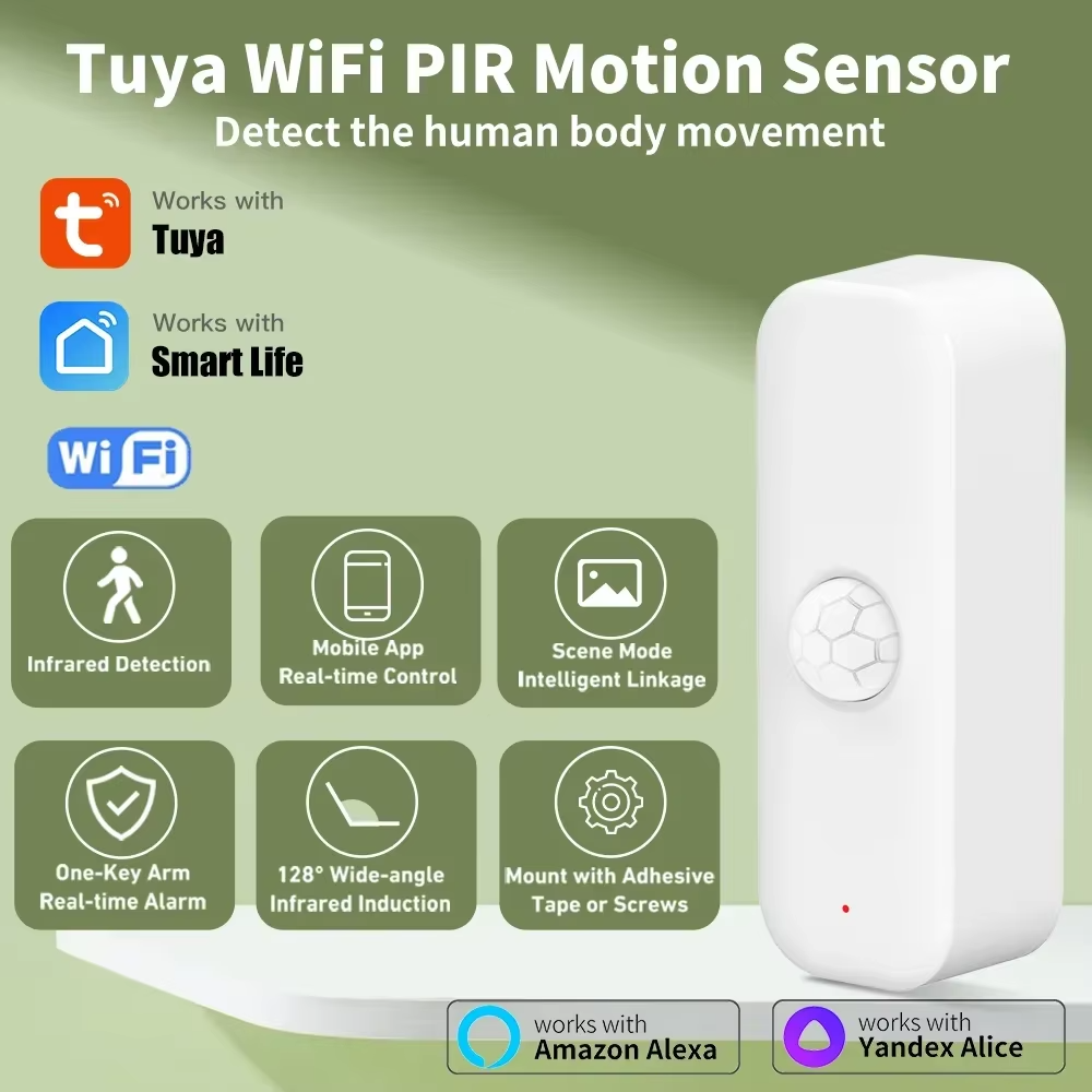 Tuya WiFI PIR Motion Sensor Sm - Smart Home Outdoor ulasan dan harga