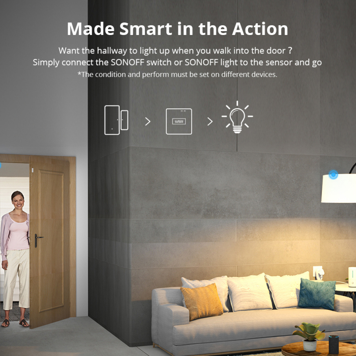 SONOFF DW2 RF 433Mhz Wireless  - Smart Home Notifications ulasan dan harga