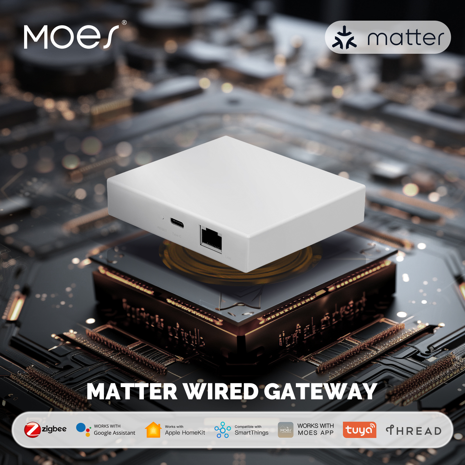 MOES Tuya Zigbee Matter Thread - Smart Home Bridge ulasan dan harga