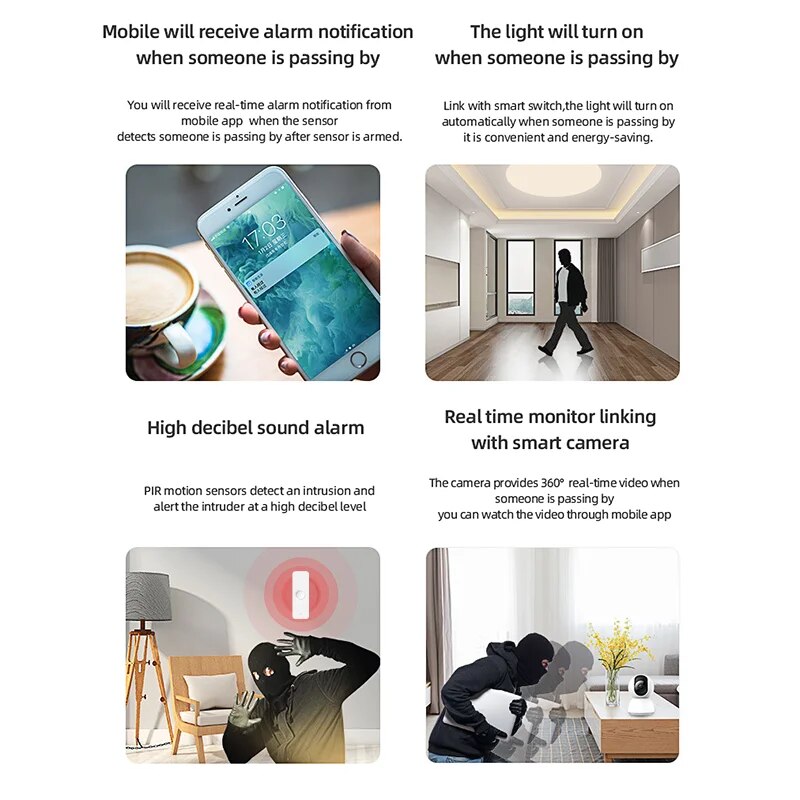 Tuya WiFi Zigbee PIR Motion Se - Smart Home Outdoor ulasan dan harga