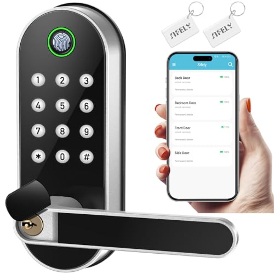 Fingerprint Smart Door Lock wi - Airbnb Smart Home ulasan dan harga