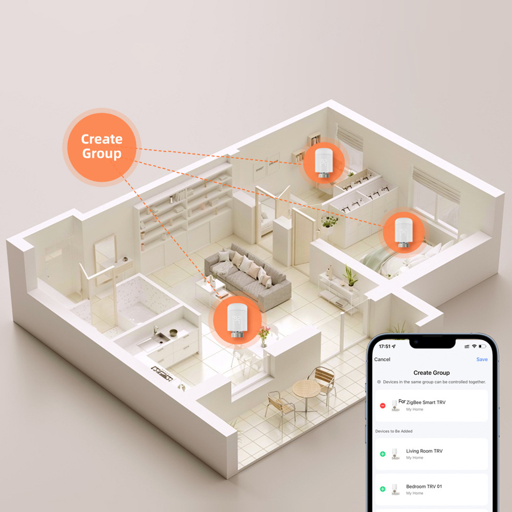 Energy-Saving Valve Smart Ther - Smart Home Energy Management ulasan dan harga