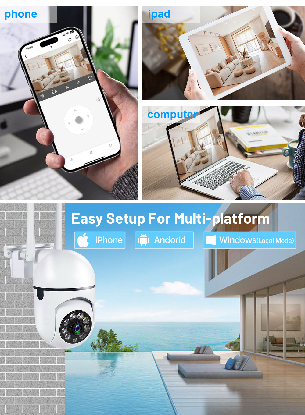 A7 WiFI IP Smart Camera 1080P  - Smart Home Notifications ulasan dan harga