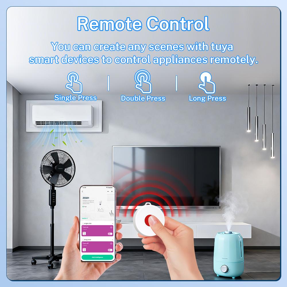 Tuya ZigBee Smart Button IP65  - Smart Home Automation ulasan dan harga