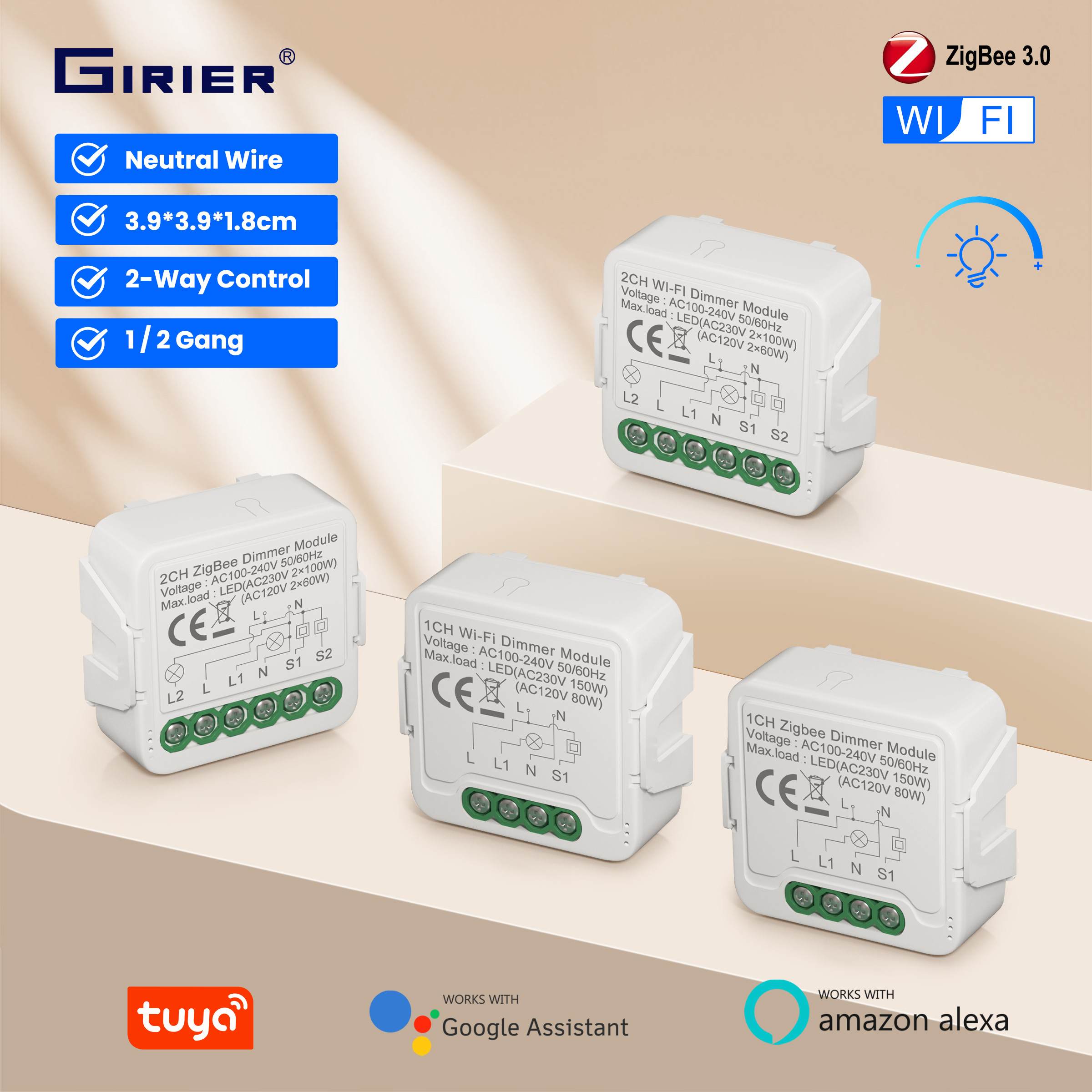 GIRIER Tuya Smart WiFi ZigBee  - Smart Home Zigbee ulasan dan harga