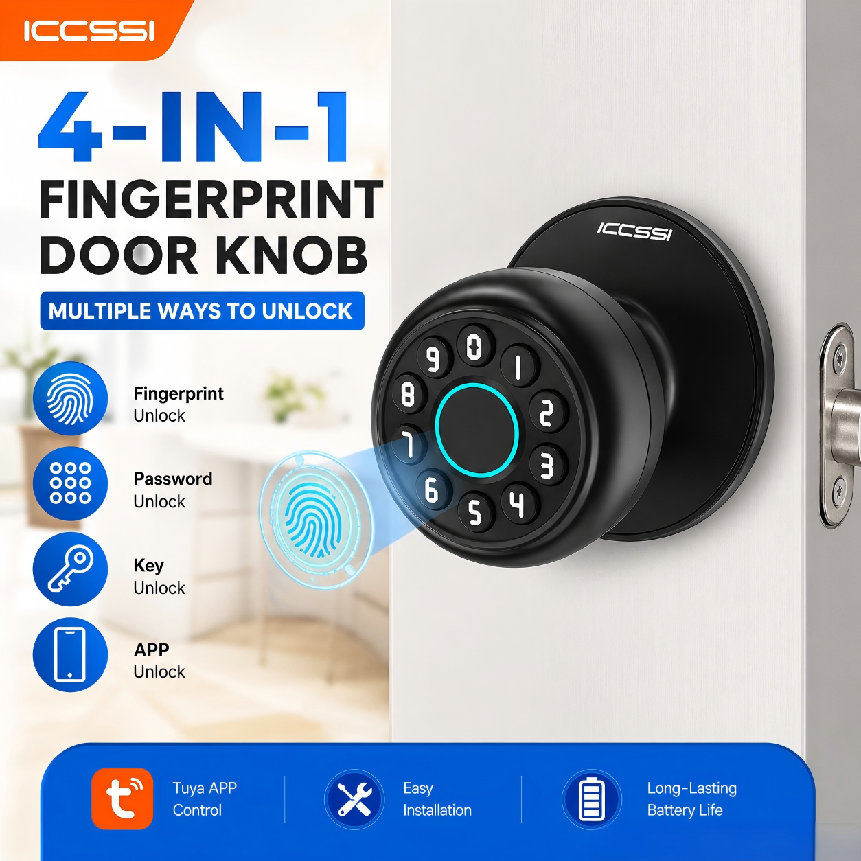 ICCSSI K10CPLUS Smart Lock Tuy - Airbnb Smart Home ulasan dan harga