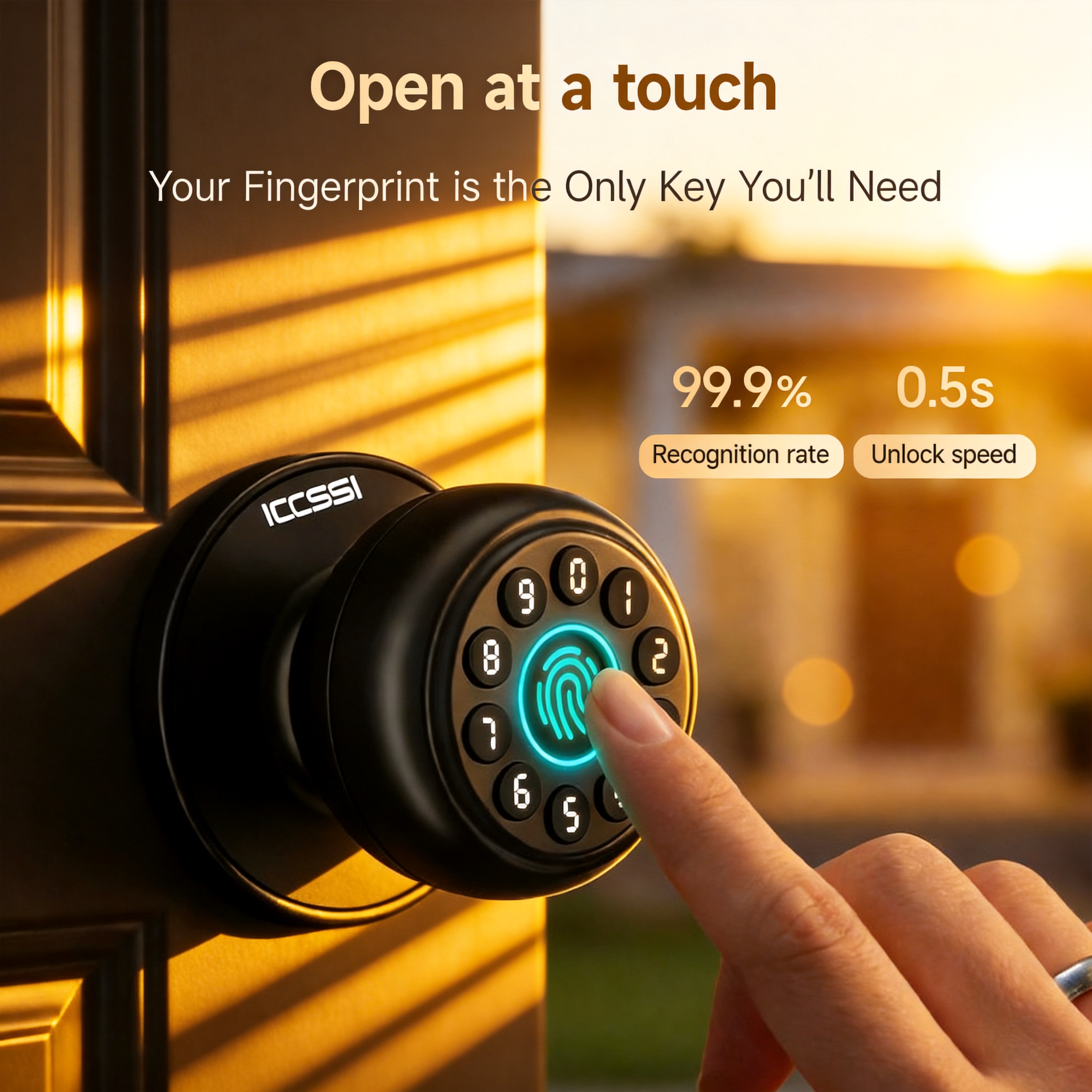 ICCSSI K10CPLUS Smart Lock Tuy - Airbnb Smart Home ulasan dan harga