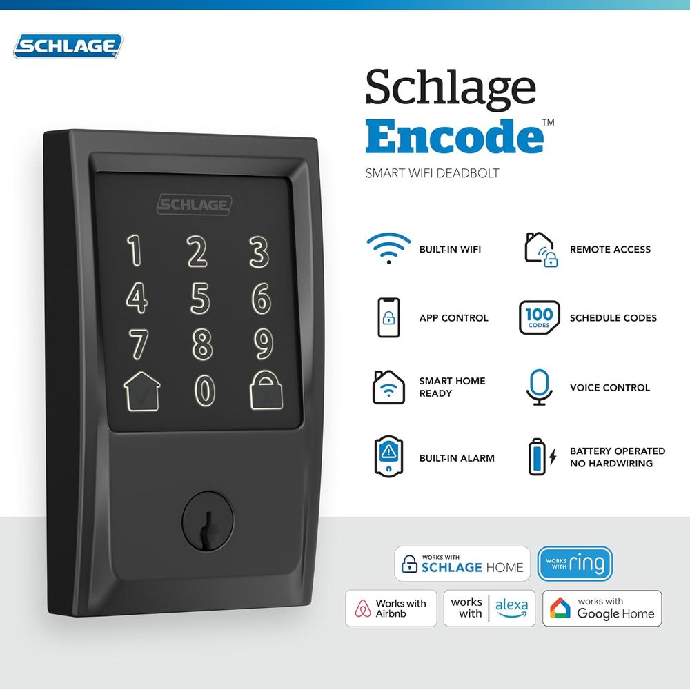 Encode Smart Wi-i Deadbolt Loc - Airbnb Smart Home ulasan dan harga