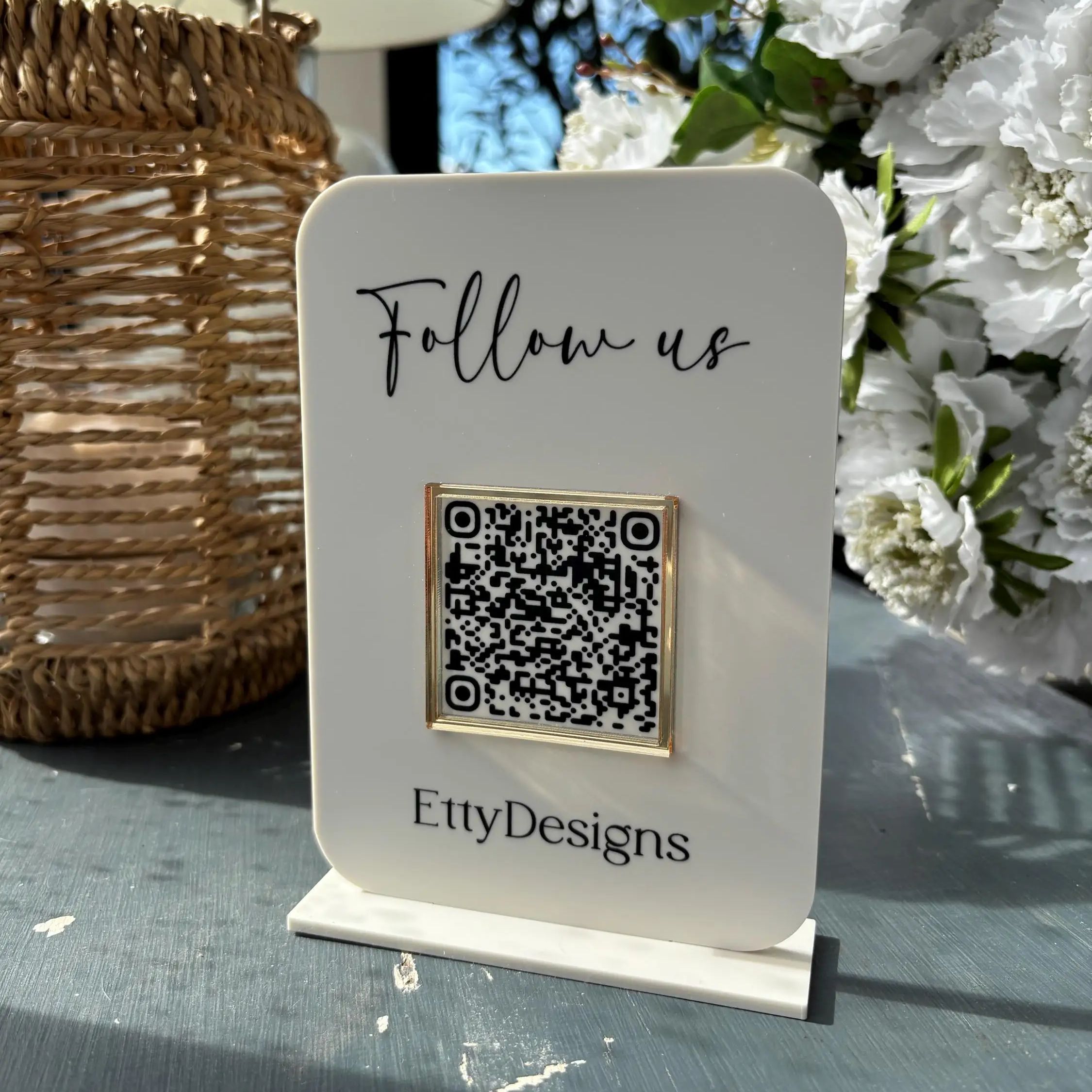 Customized Acrylic QR Code Pay - Airbnb Smart Home ulasan dan harga