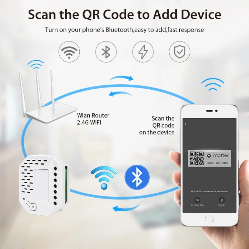 Matter Light Switch Module 2Ga - Smart Home Automation ulasan dan harga