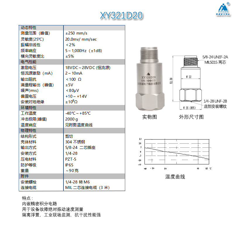 Vibration Speed Sensor Piezoel - Temperature Sensor ulasan dan harga