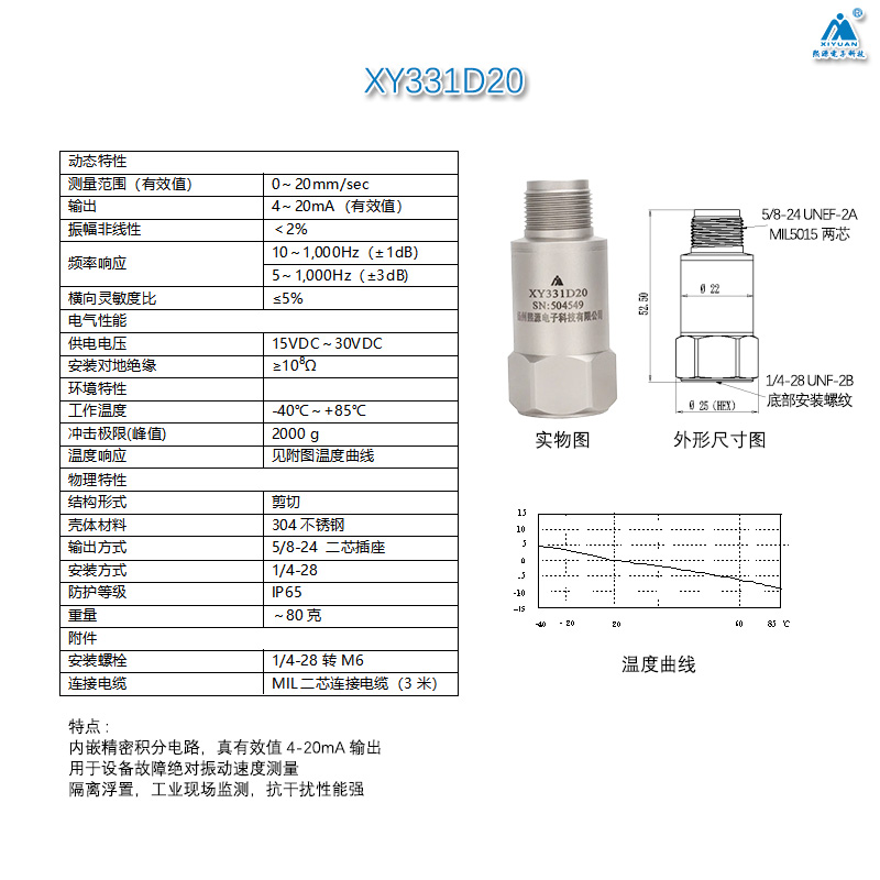 Vibration Speed Sensor Piezoel - Temperature Sensor ulasan dan harga