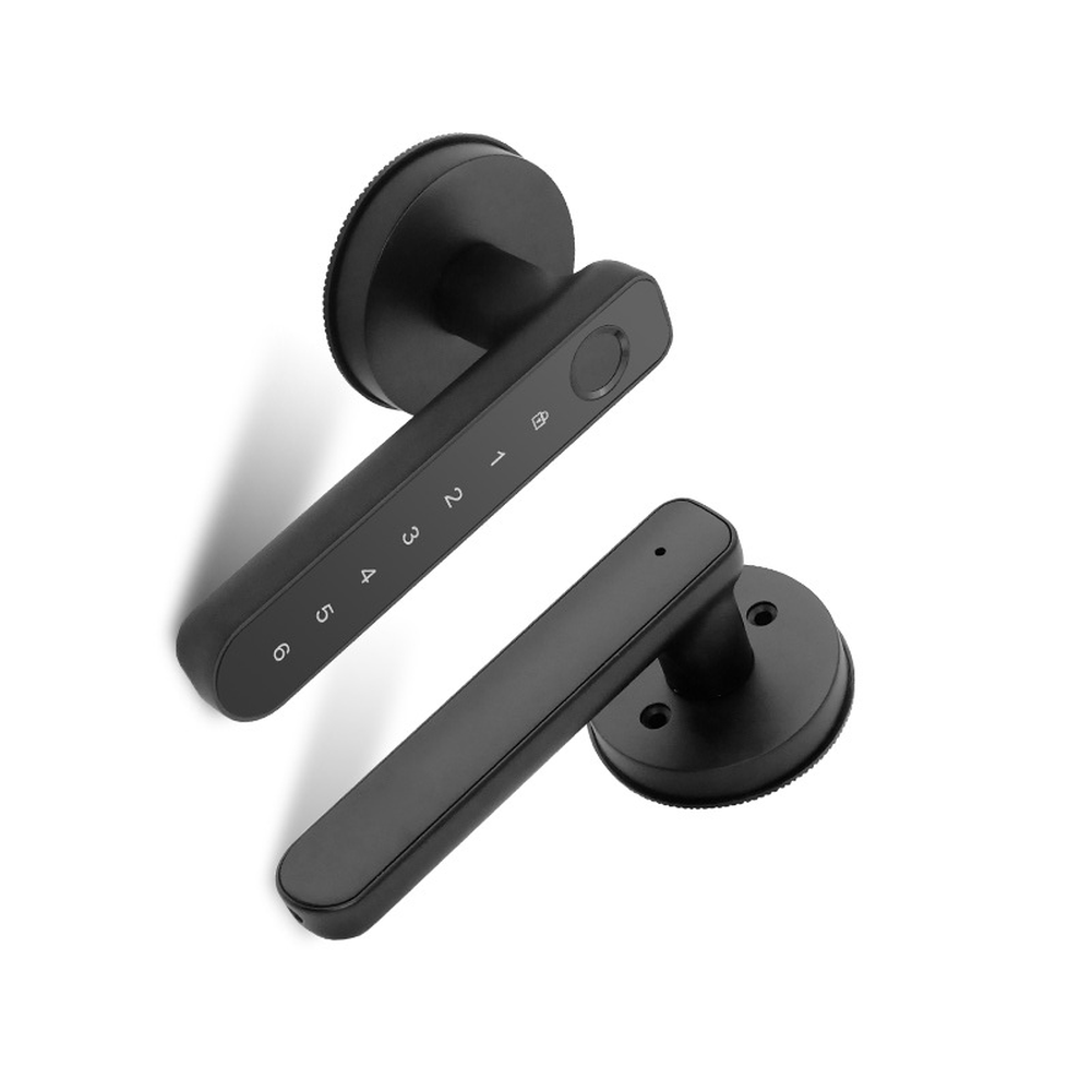 Smart Handle Lock with Fingerp - Smart Home Design ulasan dan harga