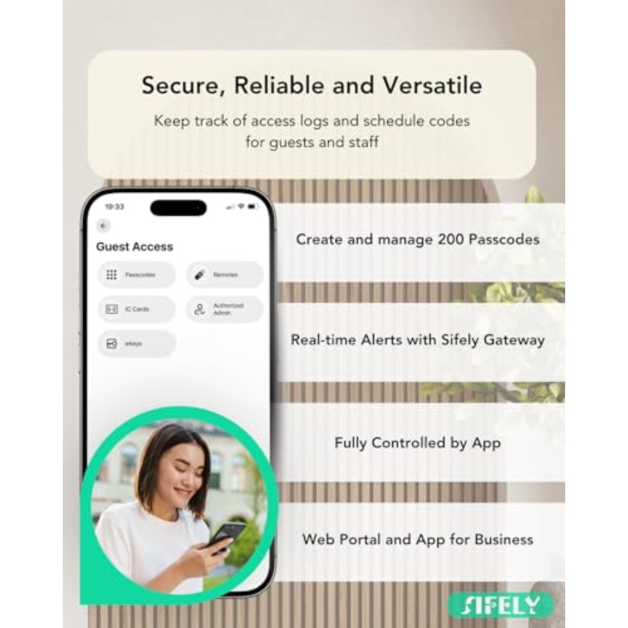 Keyless Entry Smart Deadbolt w - Airbnb Smart Home ulasan dan harga
