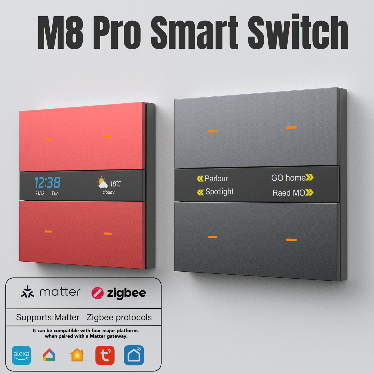M8Pro Tuya Smart Switch & Zigb - Smart Home Zigbee ulasan dan harga