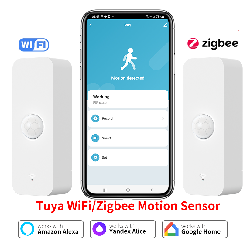 Tuya WiFi Zigbee PIR Motion Se - Smart Home Outdoor ulasan dan harga