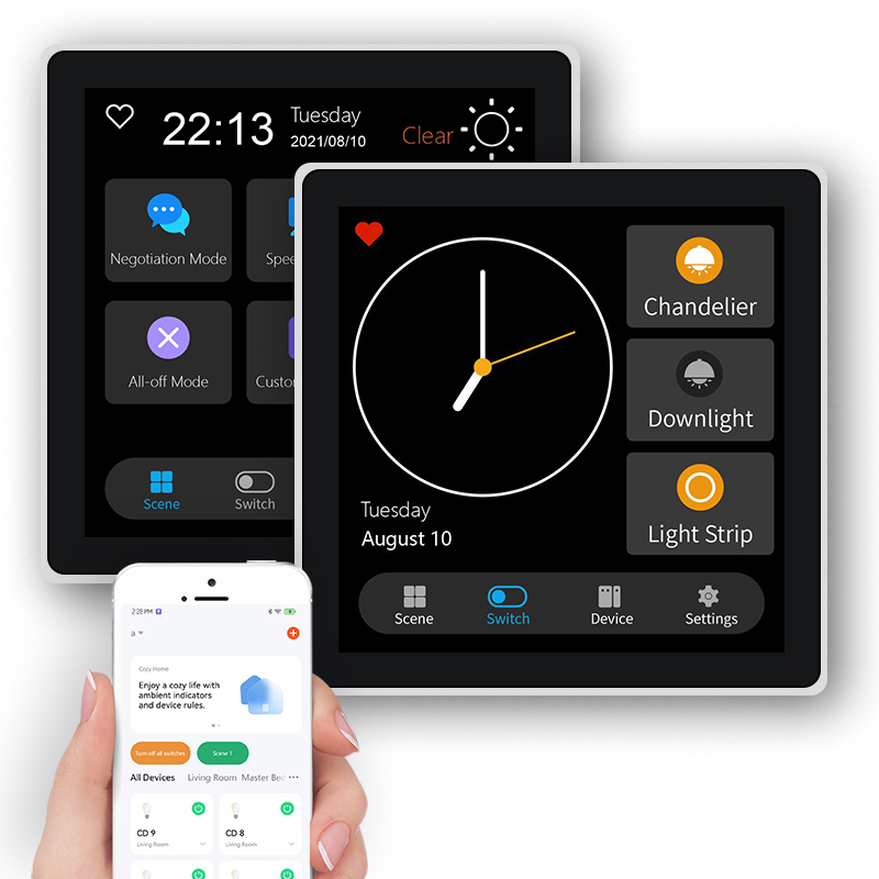 FUERS 4 Inch Touch Screen Mult - Smart Home Zigbee ulasan dan harga
