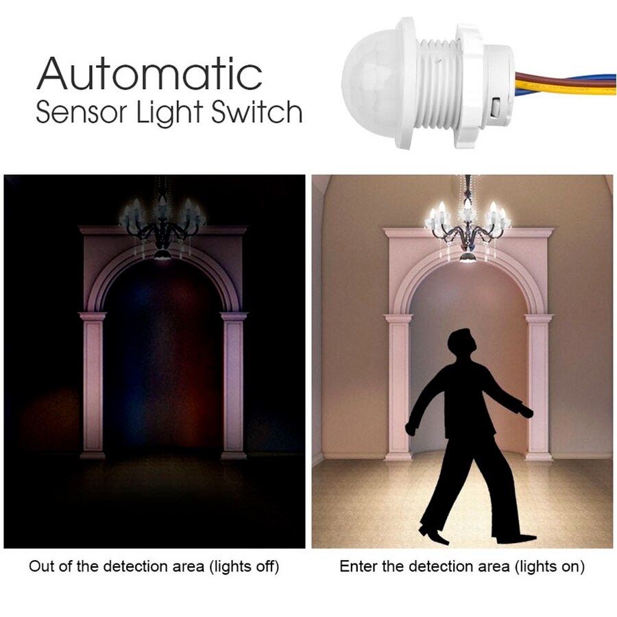 PIR Motion Sensor Detector Sma - Smart Home Outdoor ulasan dan harga