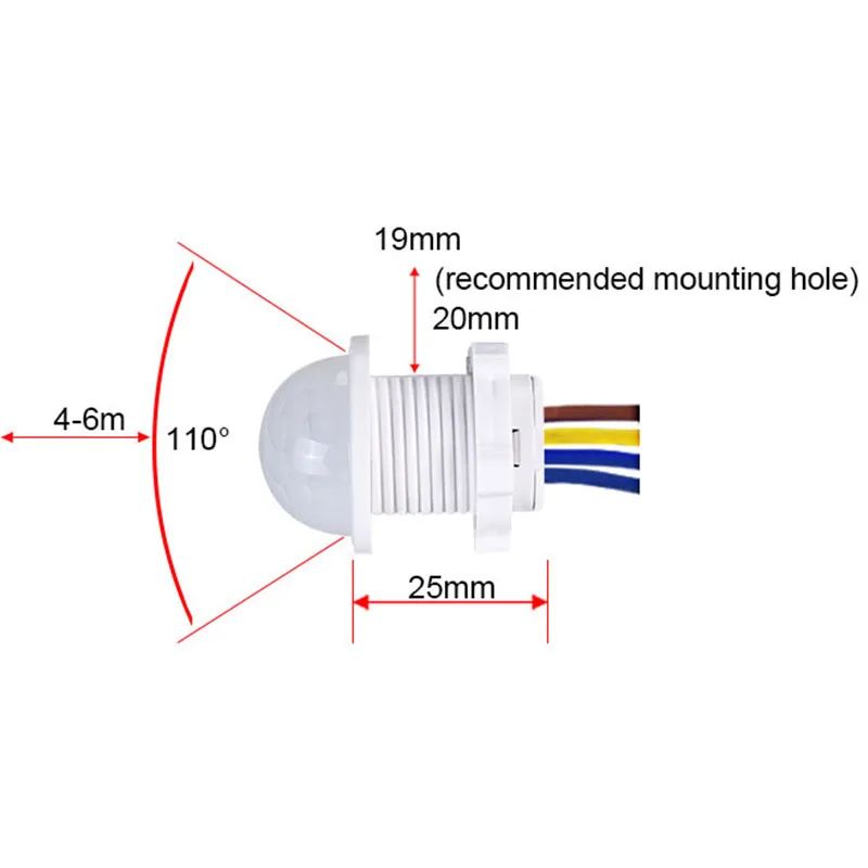 PIR Motion Sensor Detector Sma - Smart Home Outdoor ulasan dan harga