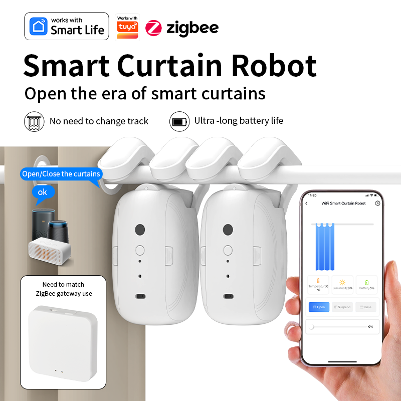 Zigbee Smart Curtain Driver Ro - Smart Home Automation ulasan dan harga