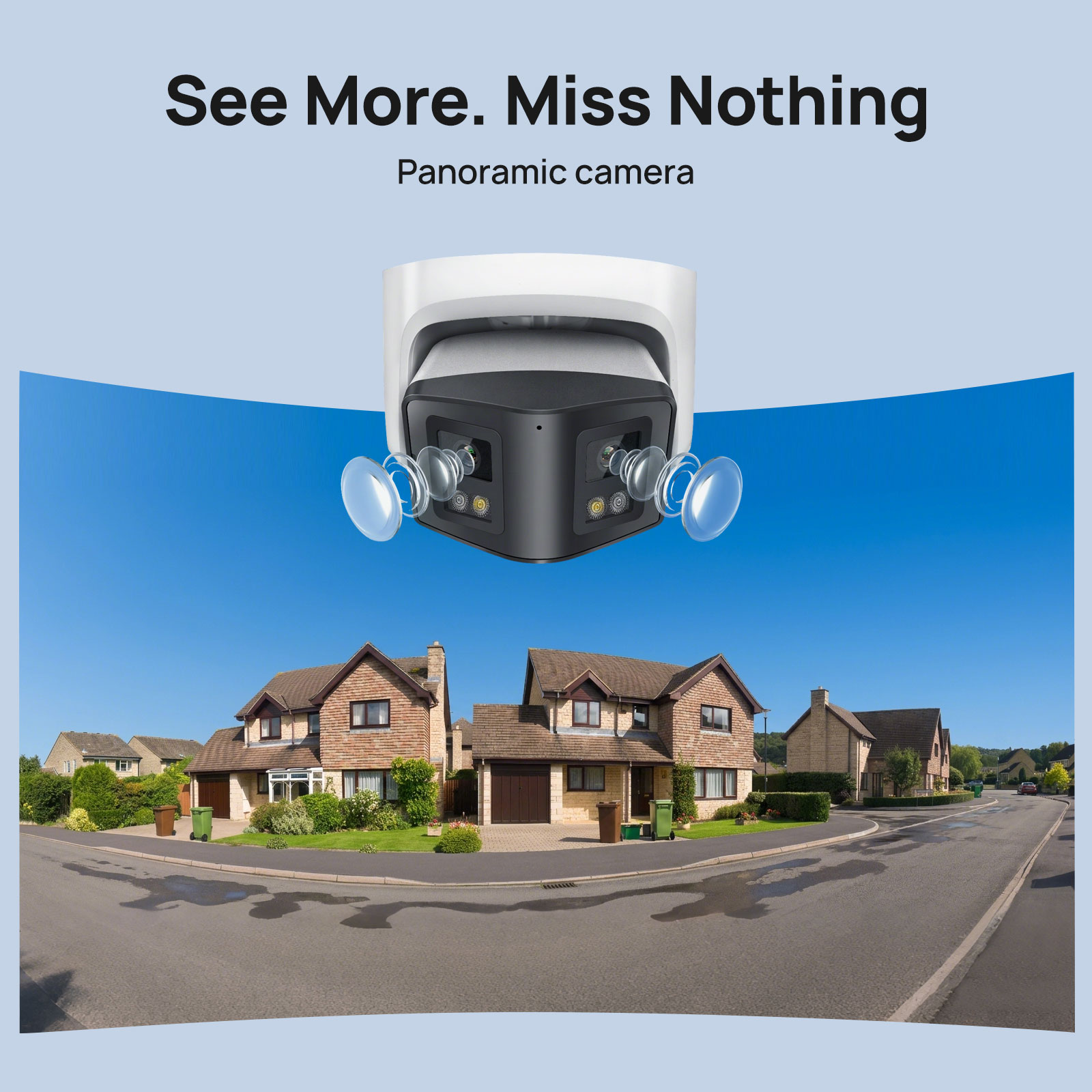 Vikylin 4/8MP Panoramic Dual L - Smart Home Notifications ulasan dan harga