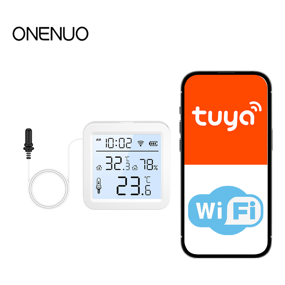 WiFi Humidity Temperature Sens - Smart Home Outdoor ulasan dan harga