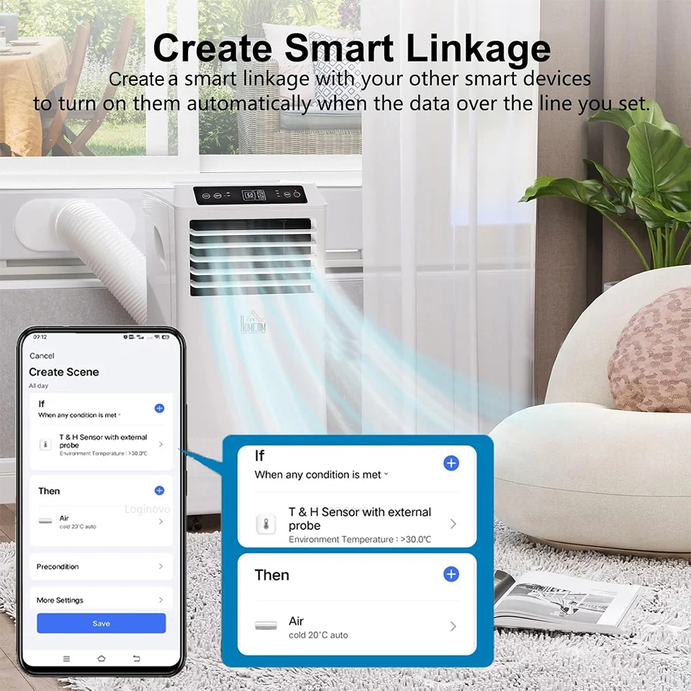 WiFi Humidity Temperature Sens - Smart Home Outdoor ulasan dan harga