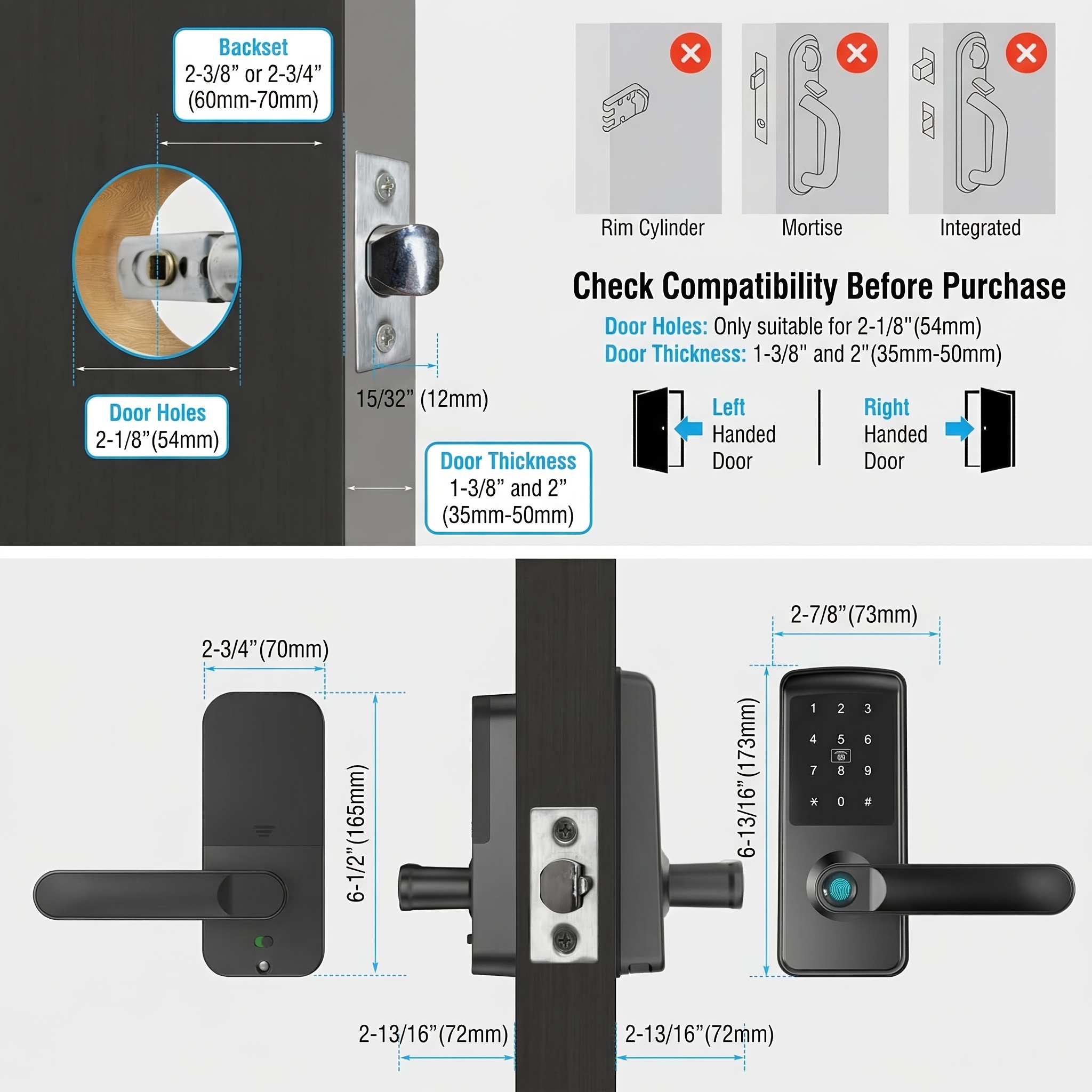 Fingerprint Smart Door Locks ( - Airbnb Smart Home ulasan dan harga