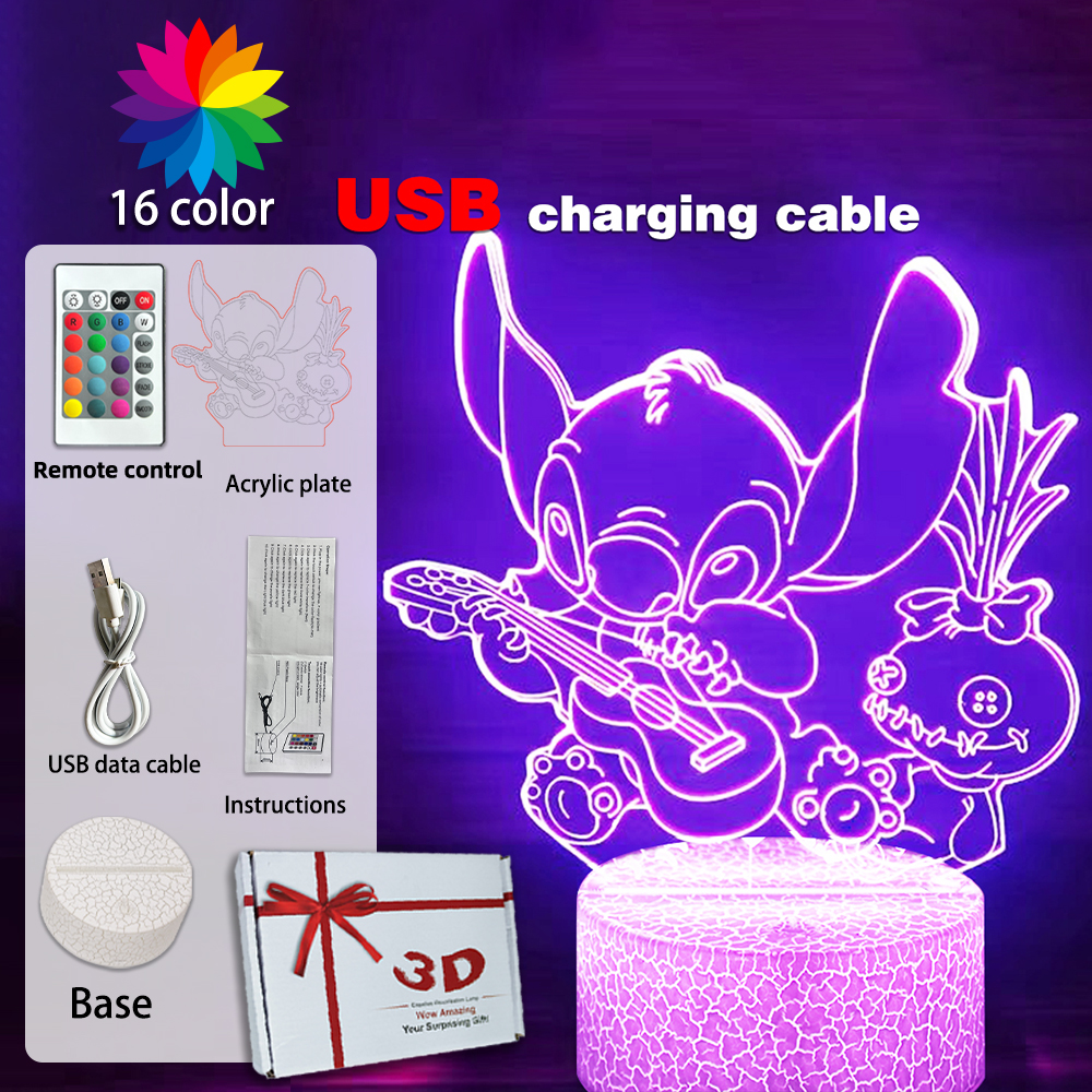 LED Night Light Illusion Stitc - Smart Home Design ulasan dan harga